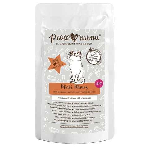 Puromenu Cat Pouch - Michi Mimos (pavo y salmón BIO)