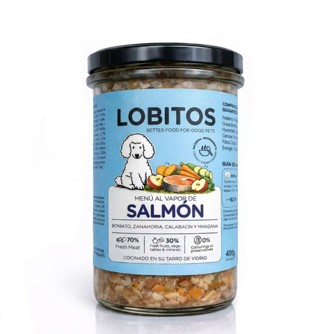 FIERA Menú al Vapor de Salmón 400g