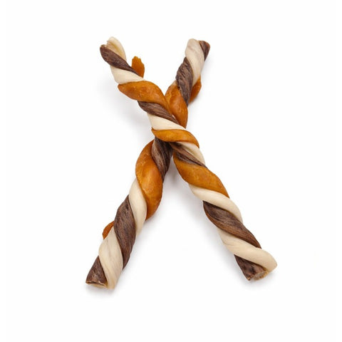 Collagen Trenza con Pollo y Pato - 12cm x2