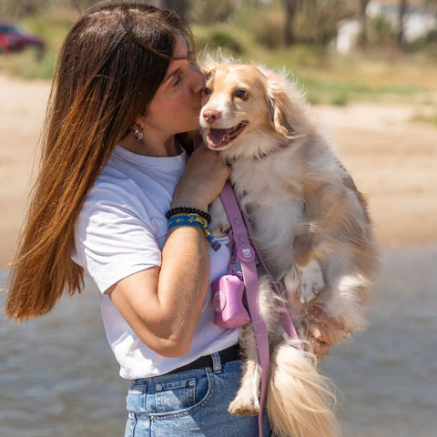 Dukier Correa Waterproof Mauve para Perro