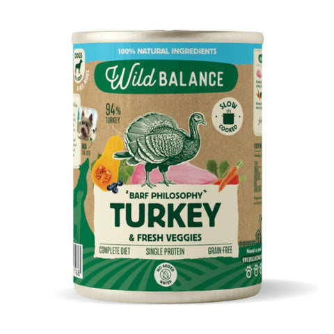 WildBalance Dog lata de Pavo
