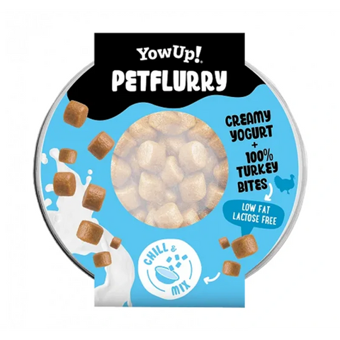 YowUp Petflurry Yogur con Toppings de Pavo 125g